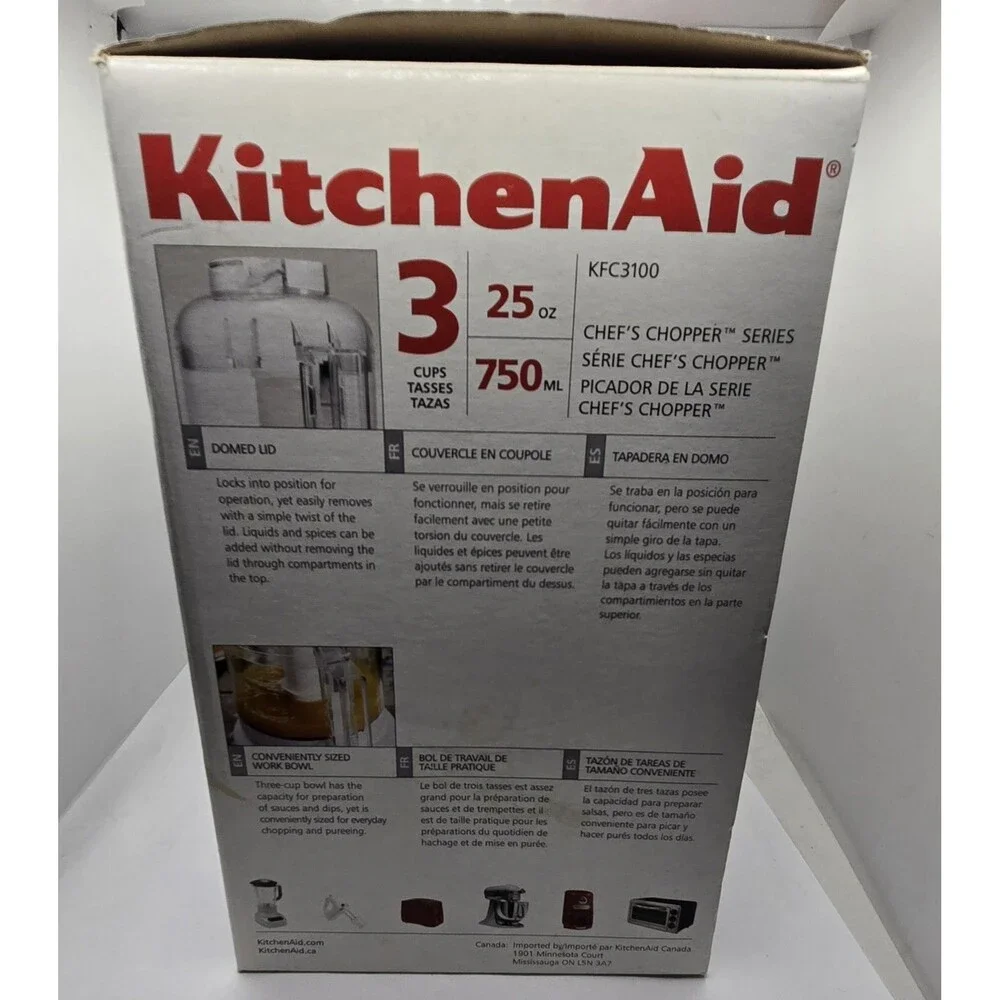 KitchenAid Chef's Chopper Series 3 Cup Food Processor New